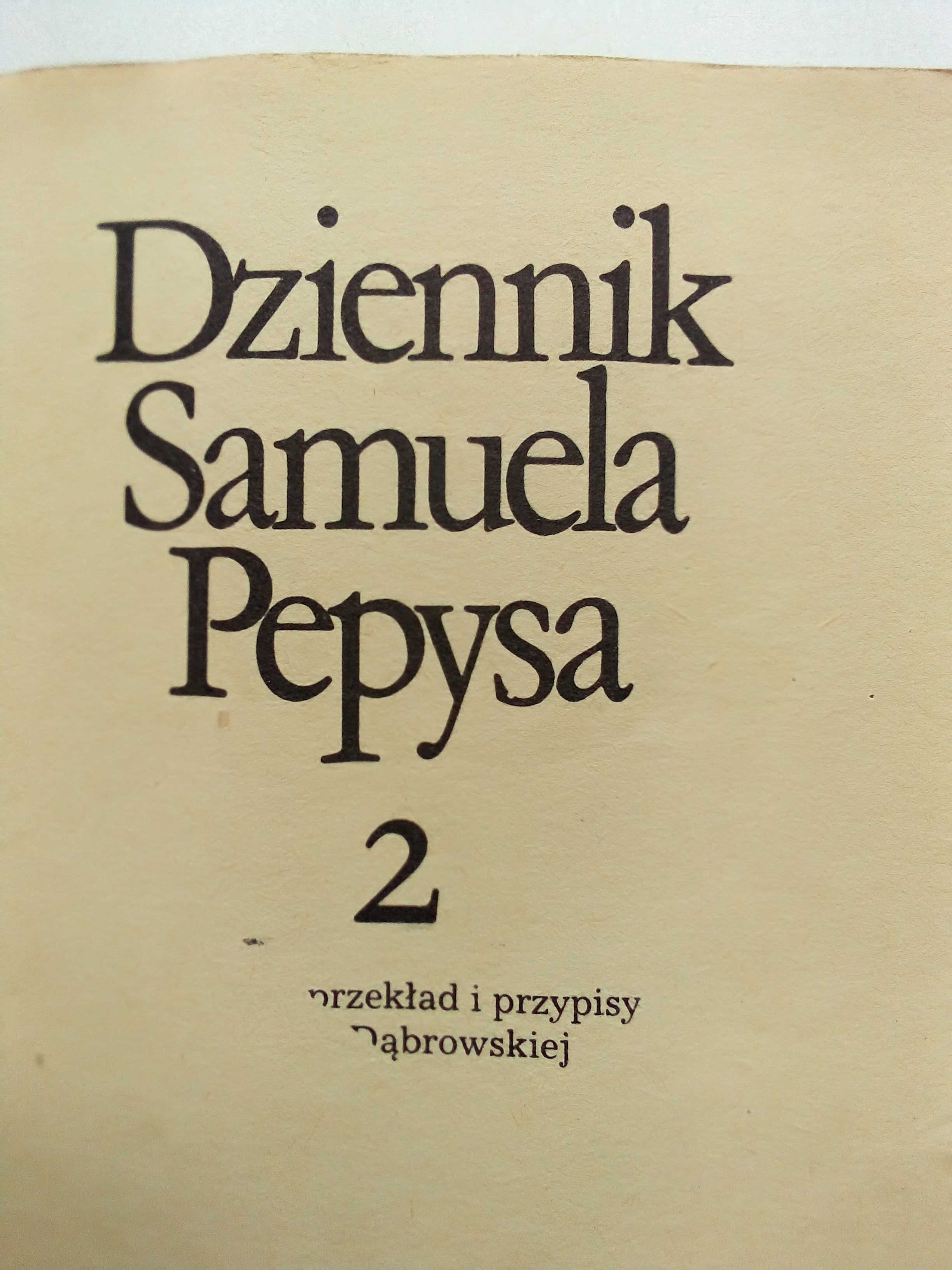 Дневник Самюэля Пеписа 2 тома на польском языке