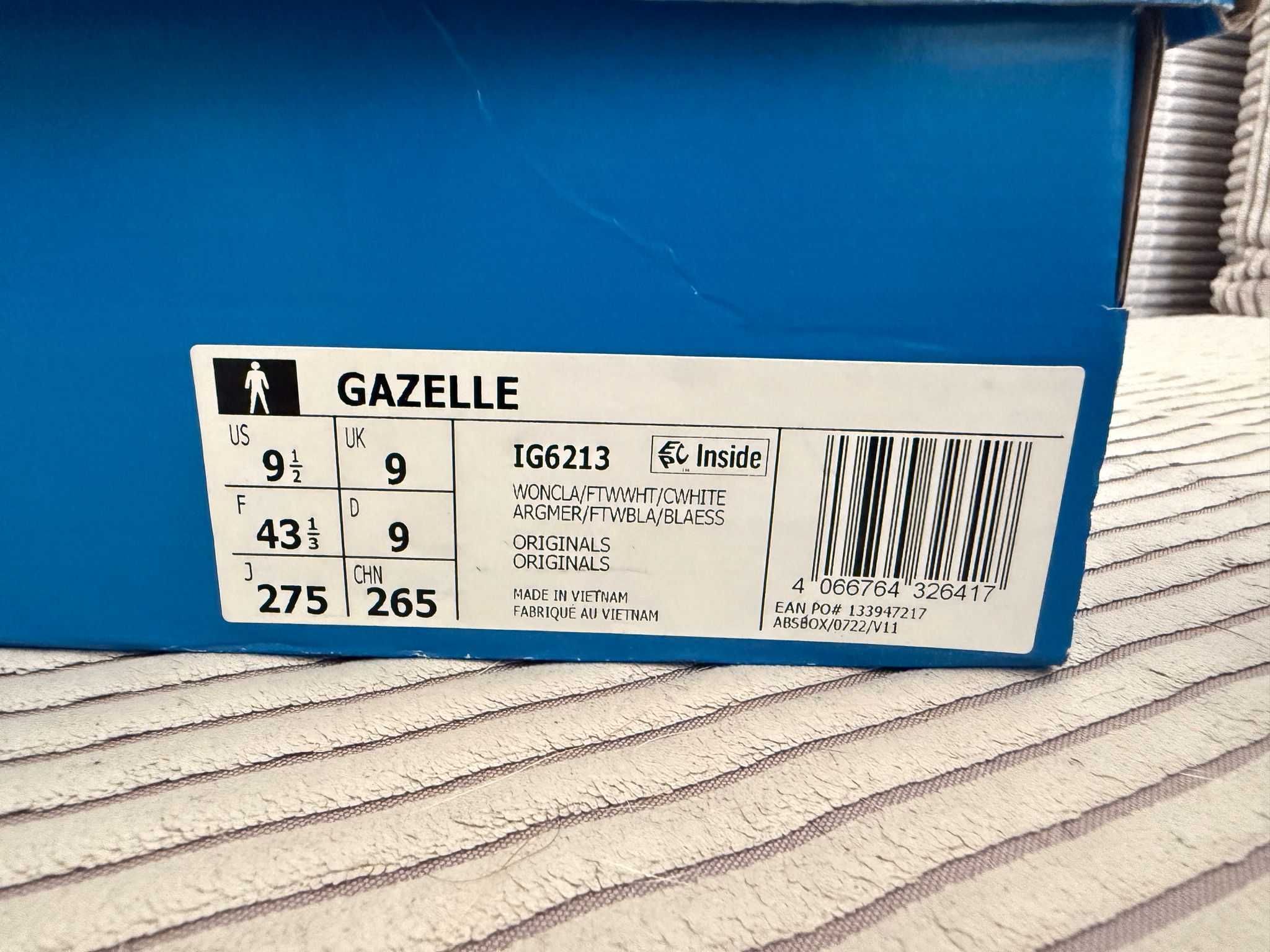 ADIDAS GAZELLE zamszowe kicksy