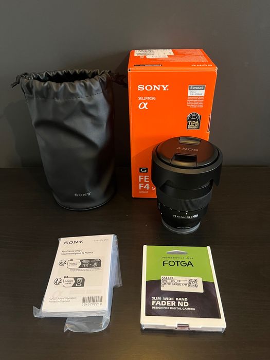 Sony FE 24-105mm F4 G OSS Garantia 05/2028 + Filtro ND Variável