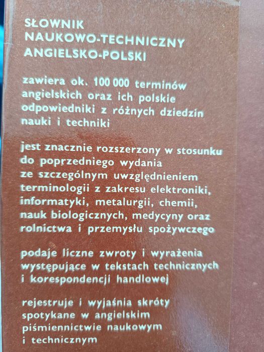 Słownik naukowo-techniczny angielsko-polski