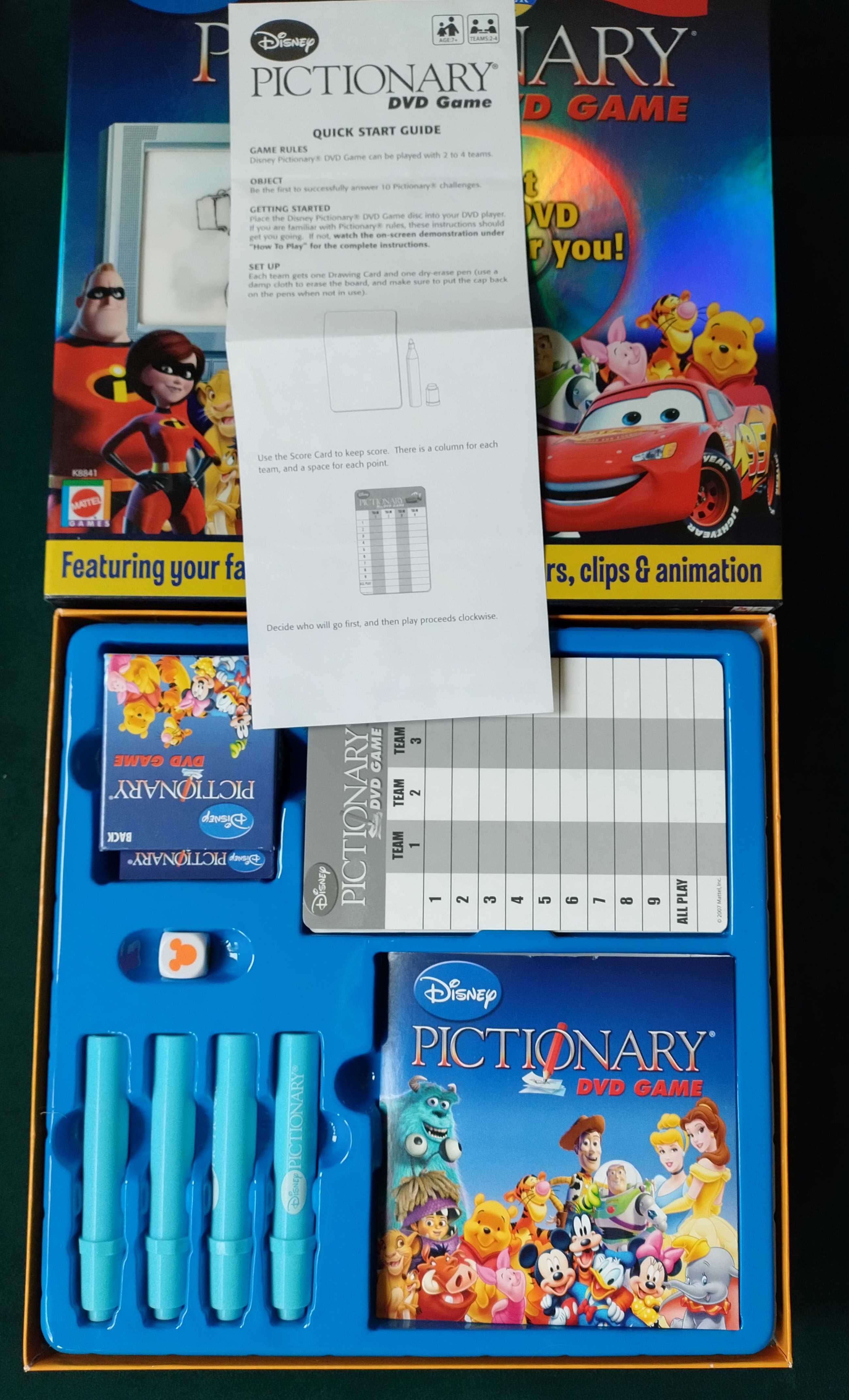 Gra językowa dla dzieci Disney Pictionary DVD Game angielsku english