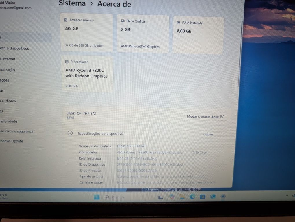 PC Lenovo Ideapad 1 15AMN7 15.6"