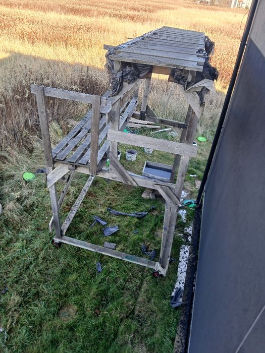 Rusztowanie drewniane