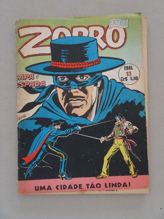 Livro EBAL - Zorro extra capa e espada nº 13