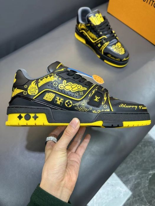 Louis Vuitton Trainer кроссовки оригинал мужские обувь кожа люкс