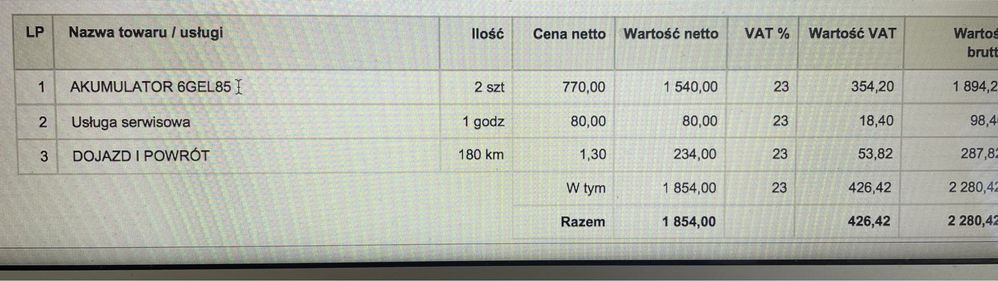 Nilfilsk BA 531 D szorowarka baterie żelowe maszyna czyszcząca