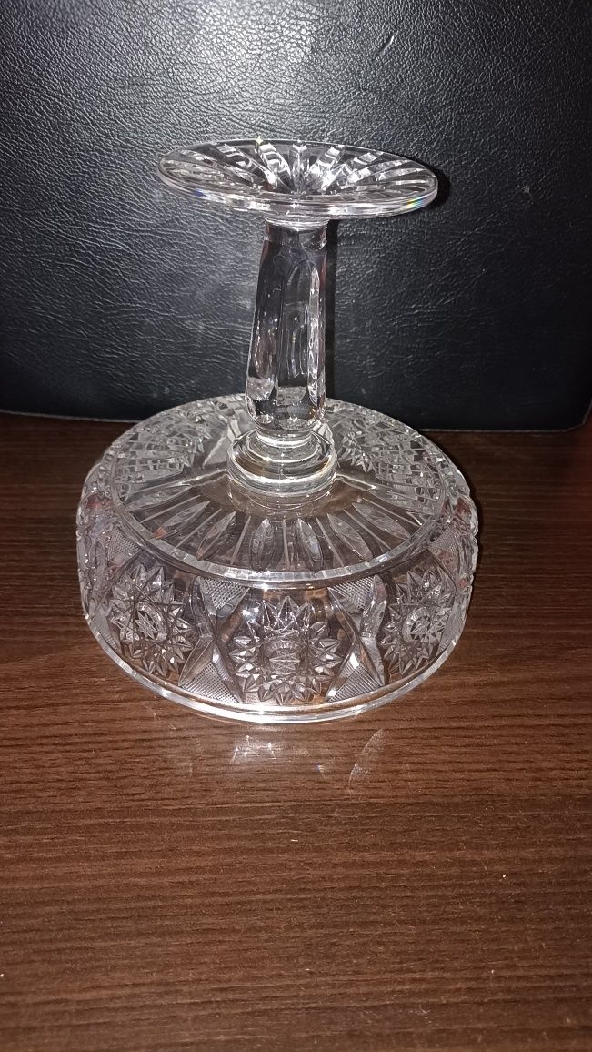 Patera kryształowa PRL
