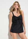 B.P.C długi top tankini czarny 52.