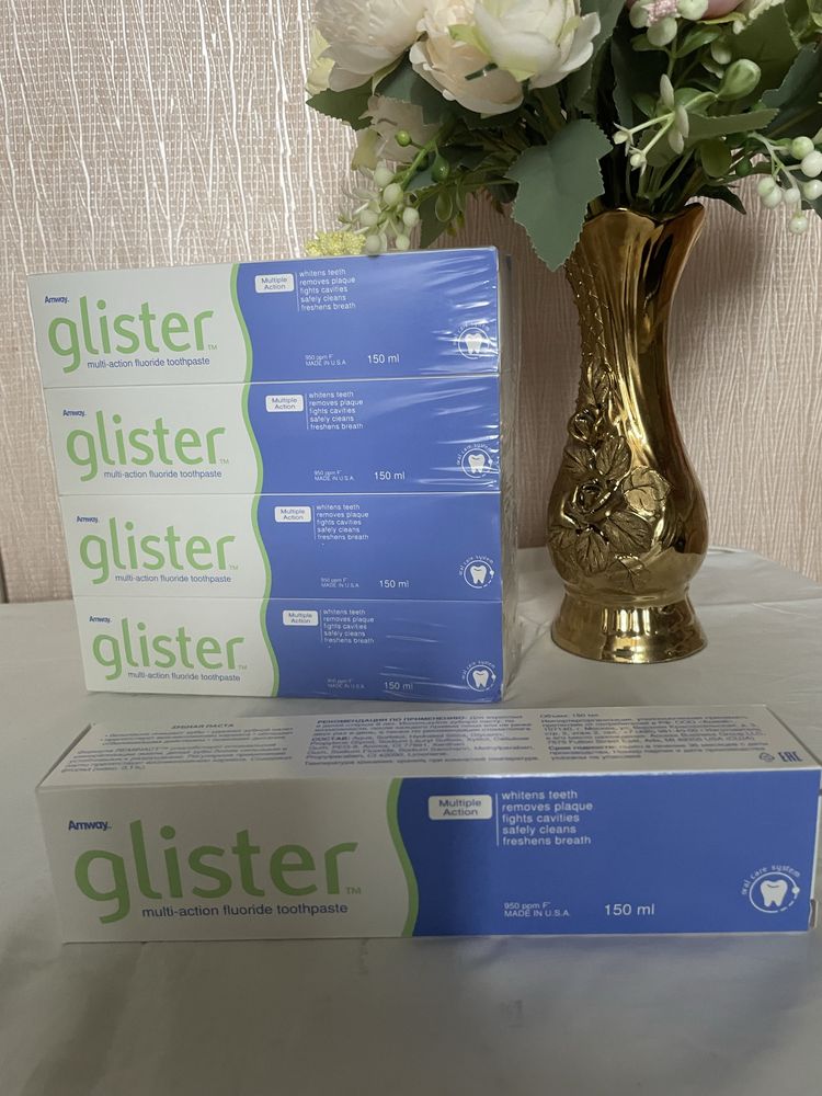 Зубна паста  Glister, глістер глистер старий взірець Amwау