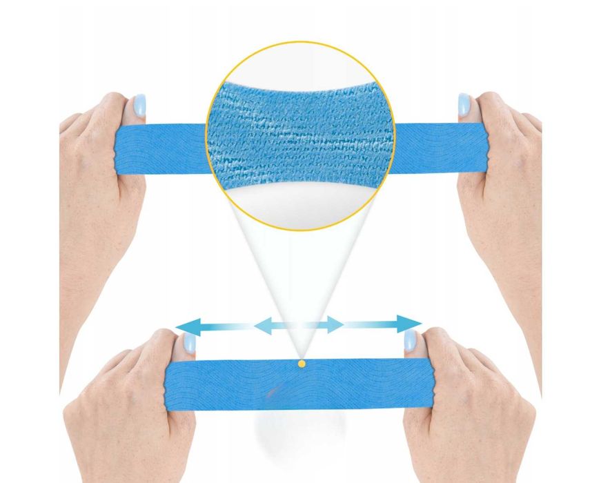 Taśma Kinezjologiczna Tape Kinesiotaping do Kolana Twarzy Plaster 5m