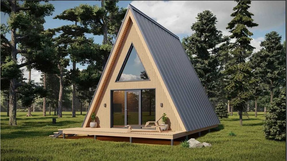 Casa de Madeira T1 Bungalow, Pré-Fabricada