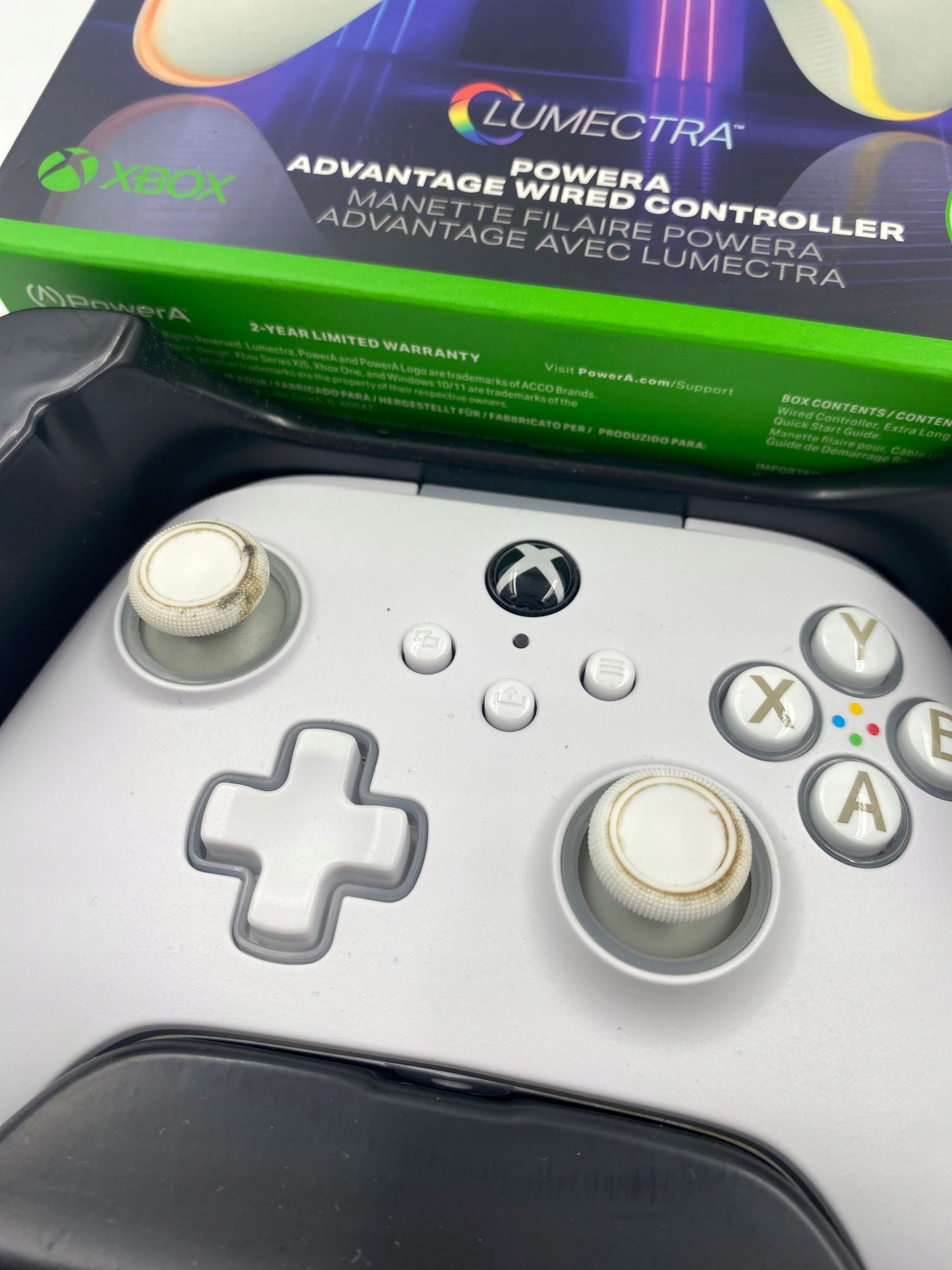 outlet powera pc/xs pad advantage lumectra biały i taśma led rgb opis