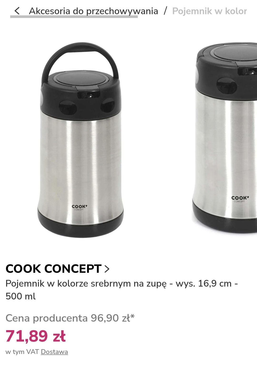 Pojemnik na zupę Cook Concept pojemność 500ml