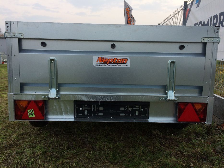 Dwuosiowa przyczepa Neptun 263x129 tandem 750 DMC dostawa cała Polska