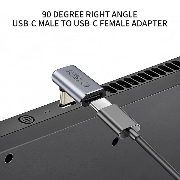 Tech-Protect Ultraboost Aa02 Angle Adapter Type-C Grey