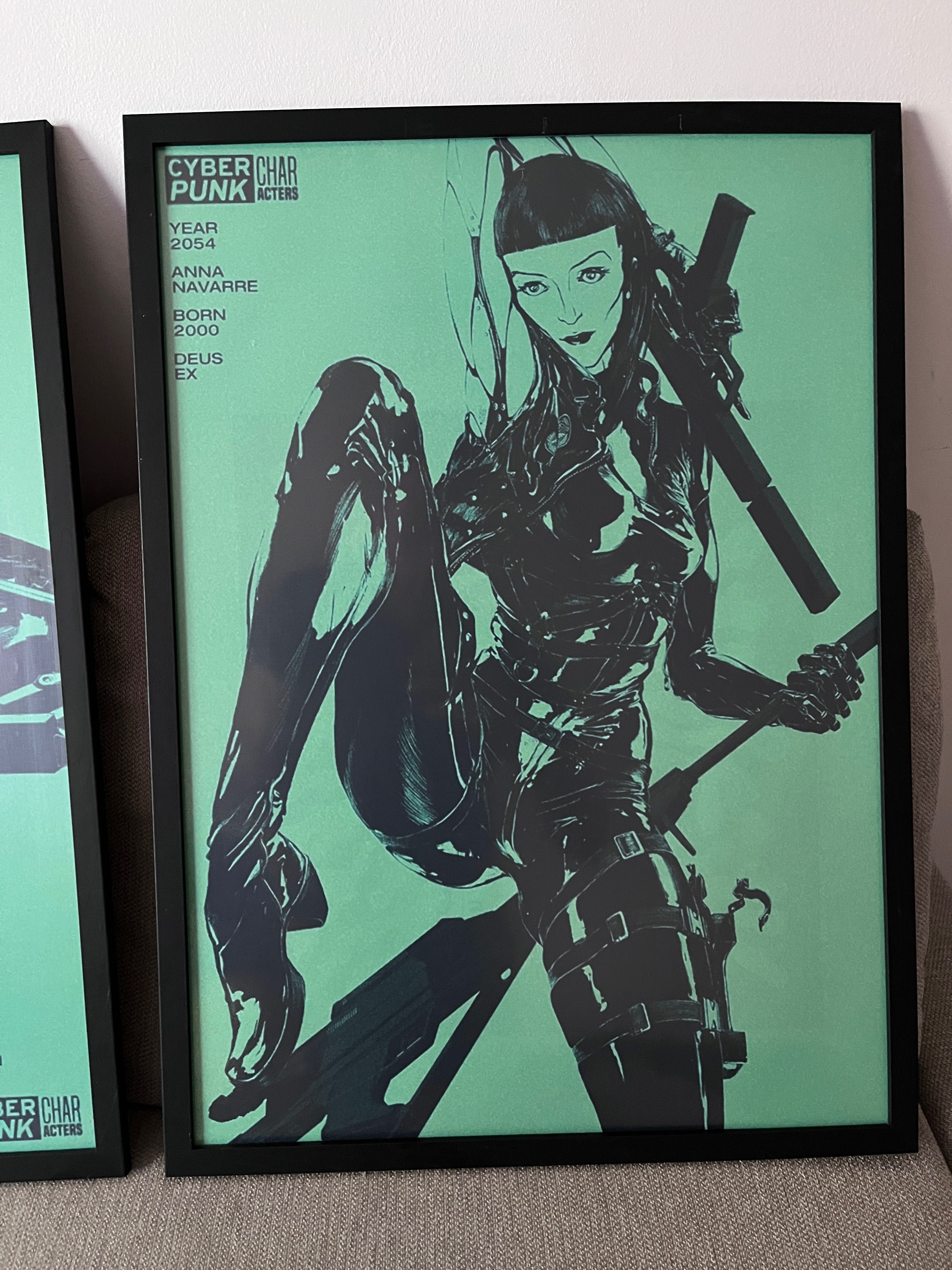 Plakaty anime z drewnianą ramką jysk aeon flux deus ex ghost in shell