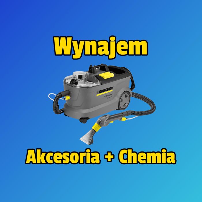 Wynajem odkurzacz piorący kärcher puzzi 10/1 parownica sc4+transport