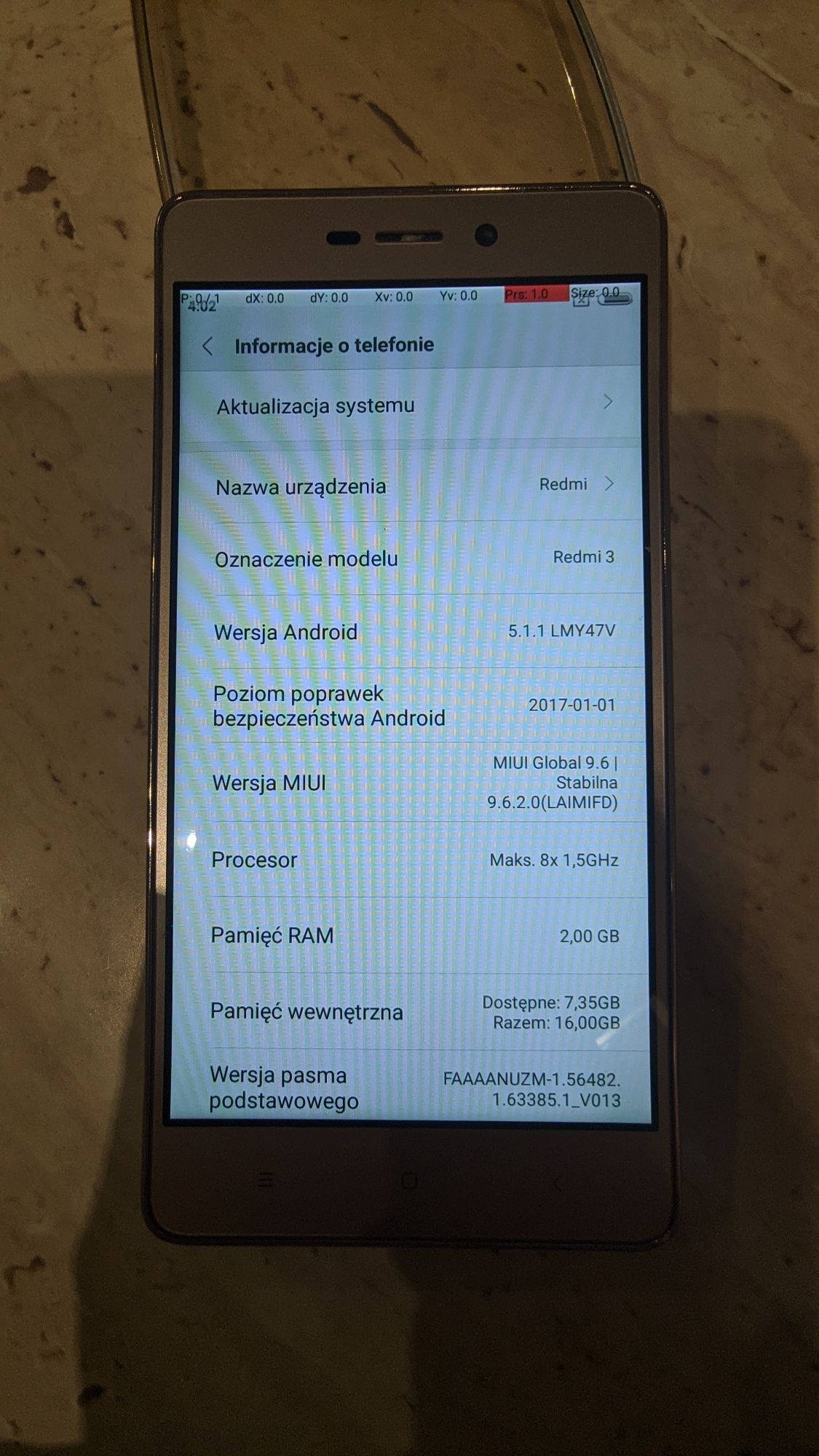 Sprzedam Xiaomi Redmi 3, z wadą