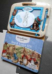 Nowa Peter Rabbit Hop & Learn 123! książeczka i tablica magnetyczna