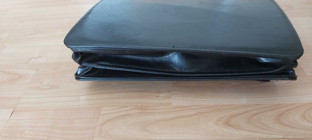 Męska aktówka skóropodobna, teczka A 4