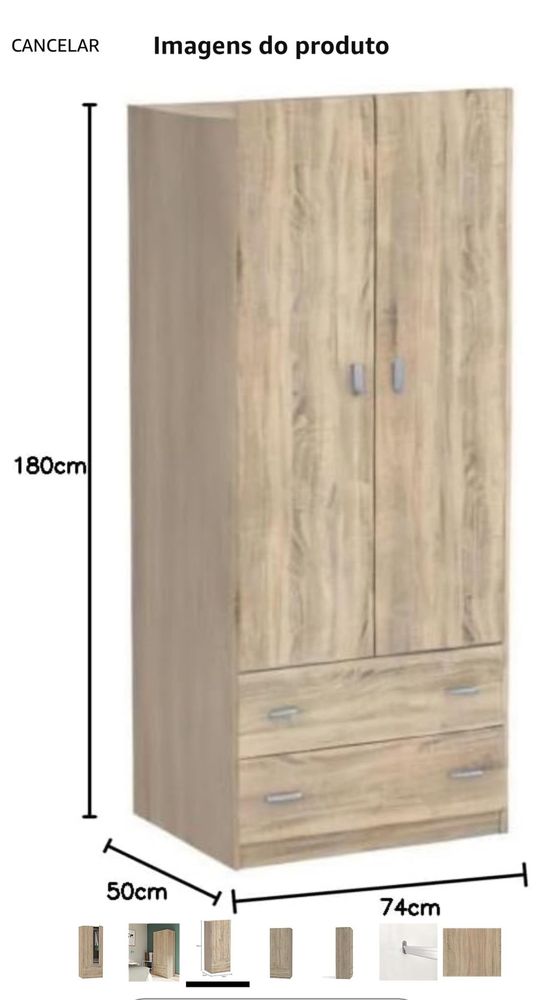 Guarda-Roupa de 2 portas