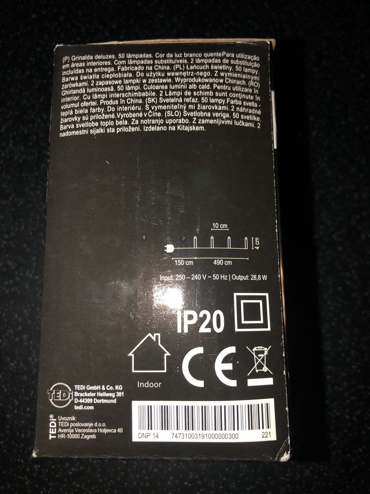 Lampki choinkowe nowe 2x50 ciepłe światło
