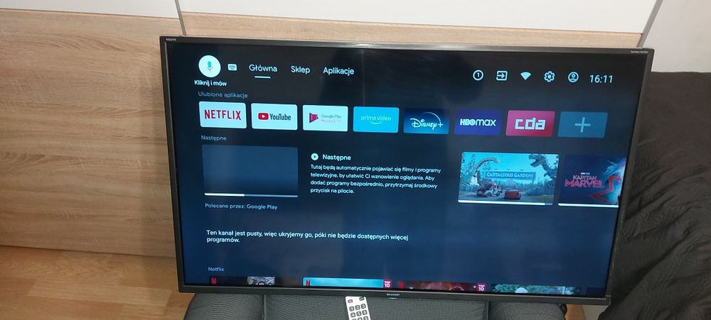 SHARP tv 40 HDR 4K UHD android tv smart harman kardon wi fi bt