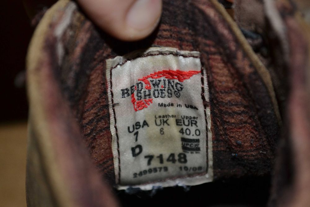 Ботинки Red Wing 7148 Оригинал Размер 40 Стелька 26 см по замерам