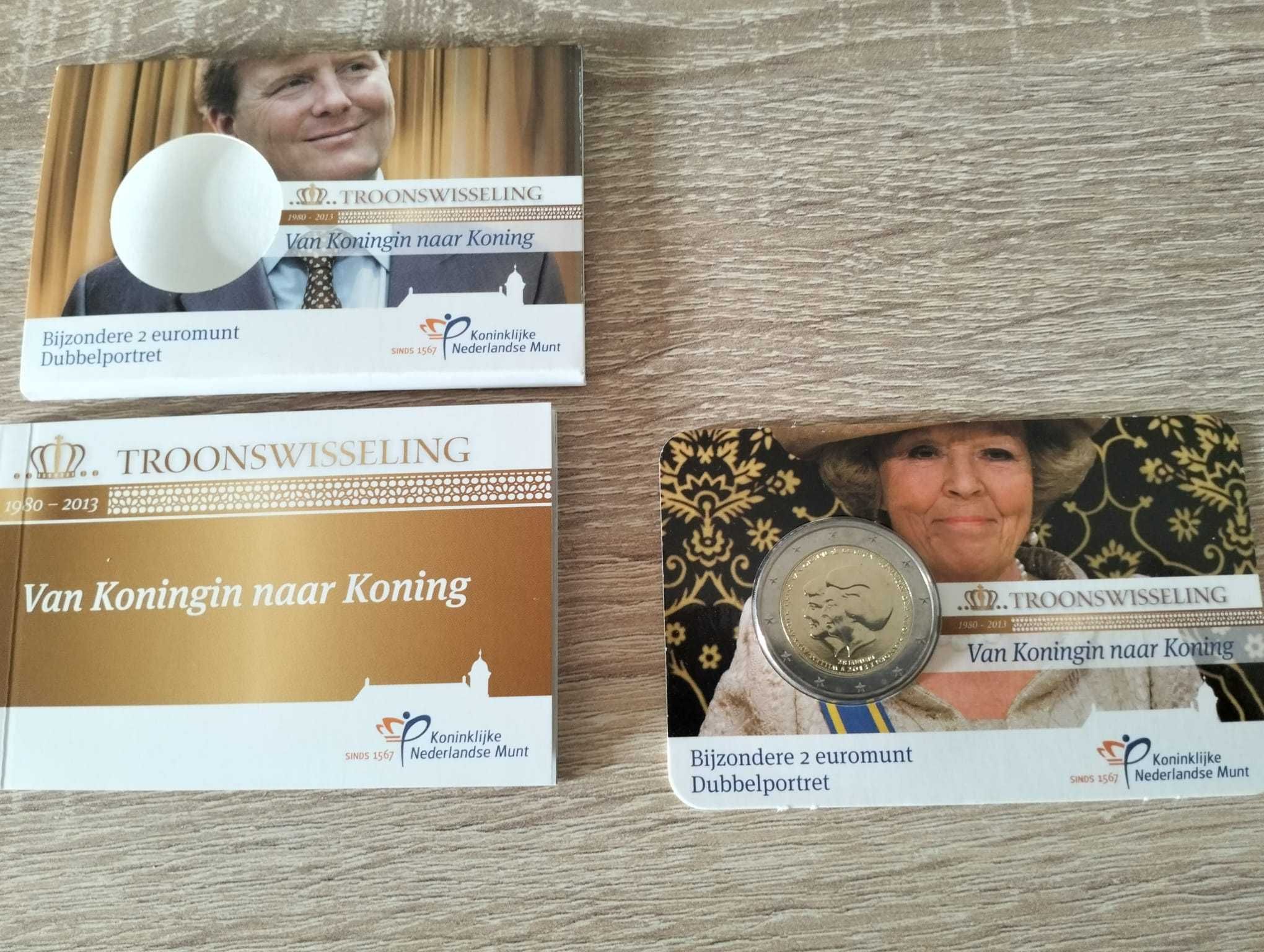 Coincard + Livrete Moeda EUR 2,00 NL 2013 Duplo-Retrato