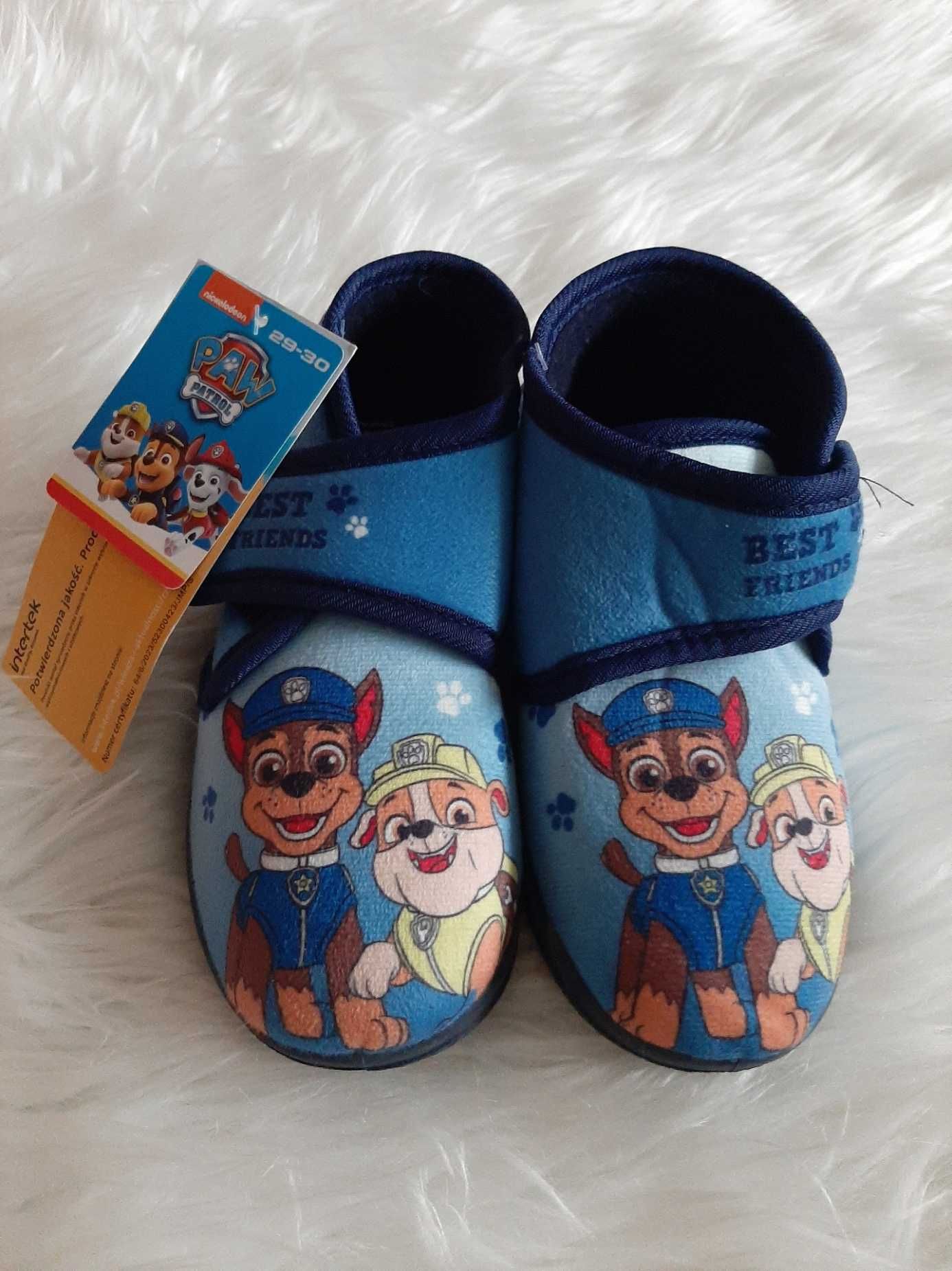 Nowe kapcie buty chłopięce Psi Patrol nickelodeon rozmiar 29/30