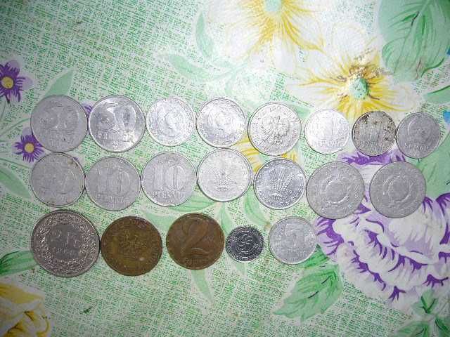 Монеты мира (Монголия. ГДР. Польша. Венгрия. Швейцария. Грузия).