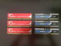 Memória RAM DDR3 1.600Mhz G.Skill 6GB e Corsair 6GB - Total 12GB
