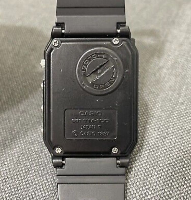 Vintage Casio tm-100 nadajnik zegarek japonia bardzo rzadki 1987