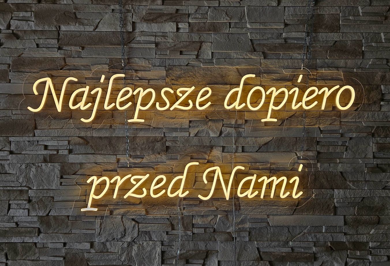 Neon led, napis ledowy, ledon, reklama, wypożyczalnia, napis weselny.
