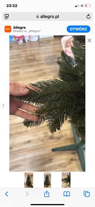 Duza choinka sztuczna swierk 220cmPremium Mega Jakosc  naturalny kolor