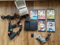 Konsola Sony PlayStation 2 Mikrofony Singstar Pad Gry PS2 Slim