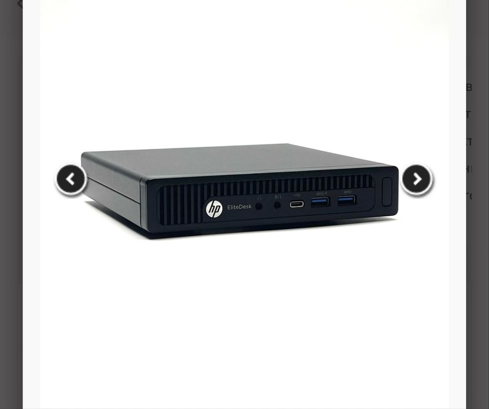 HP EliteDesk 800 4 G mіni PC 16/256