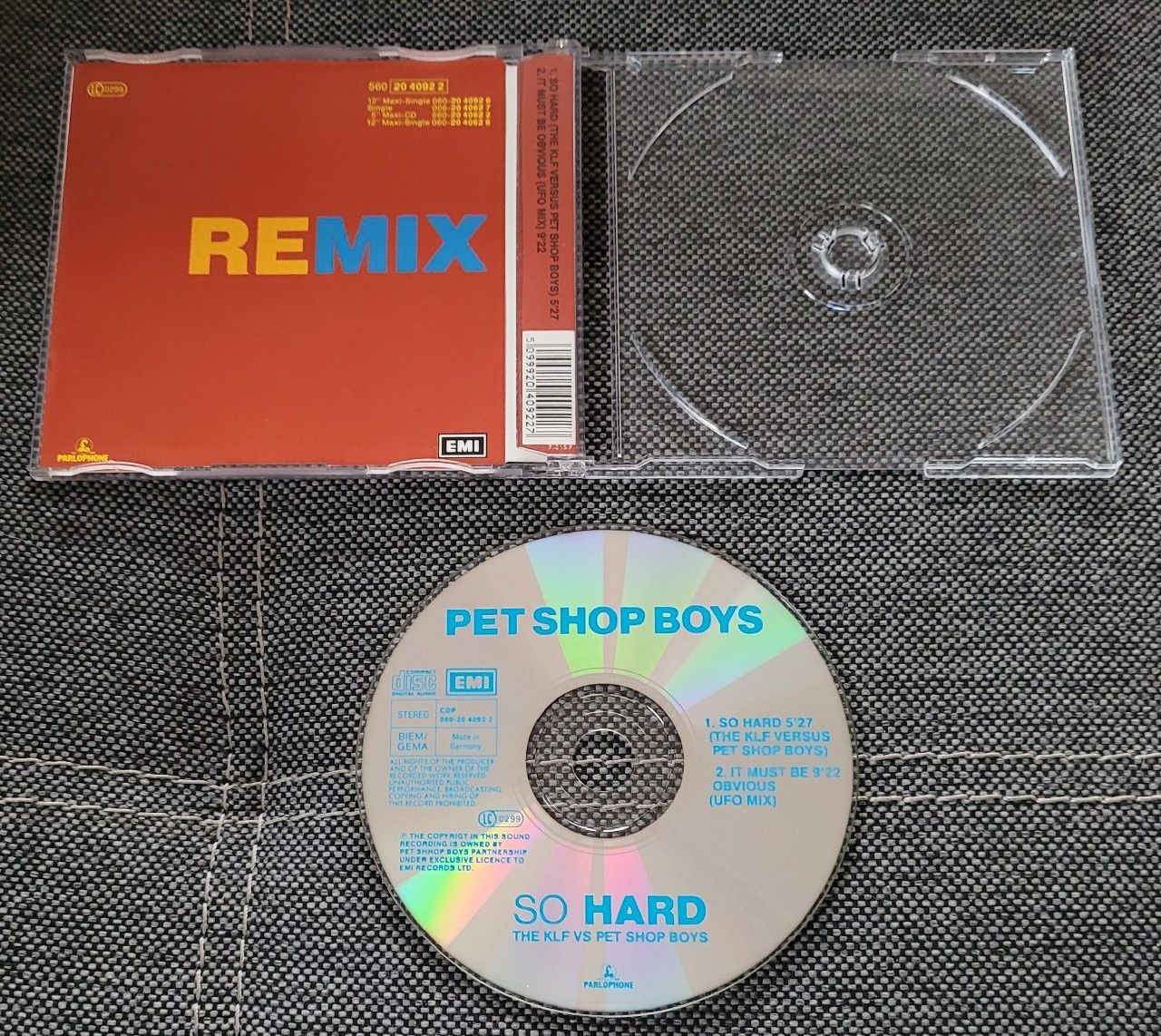 Pet Shop Boys So Hard [KLF Vs Pet Shop Boys] CD Maxi Single Sonopress