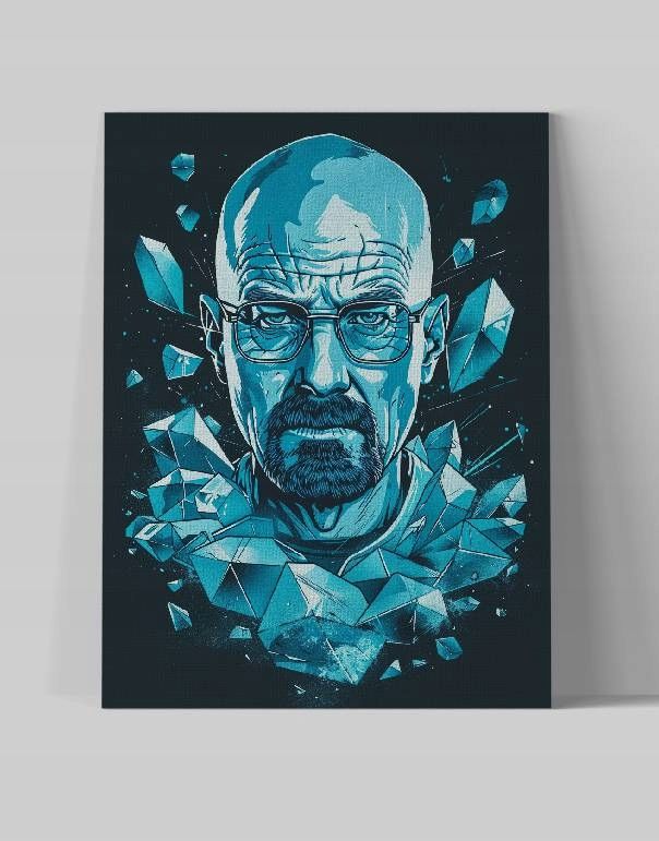 Obraz na płótnie Walter White - Mistyczny Kryształ 75x100 cm