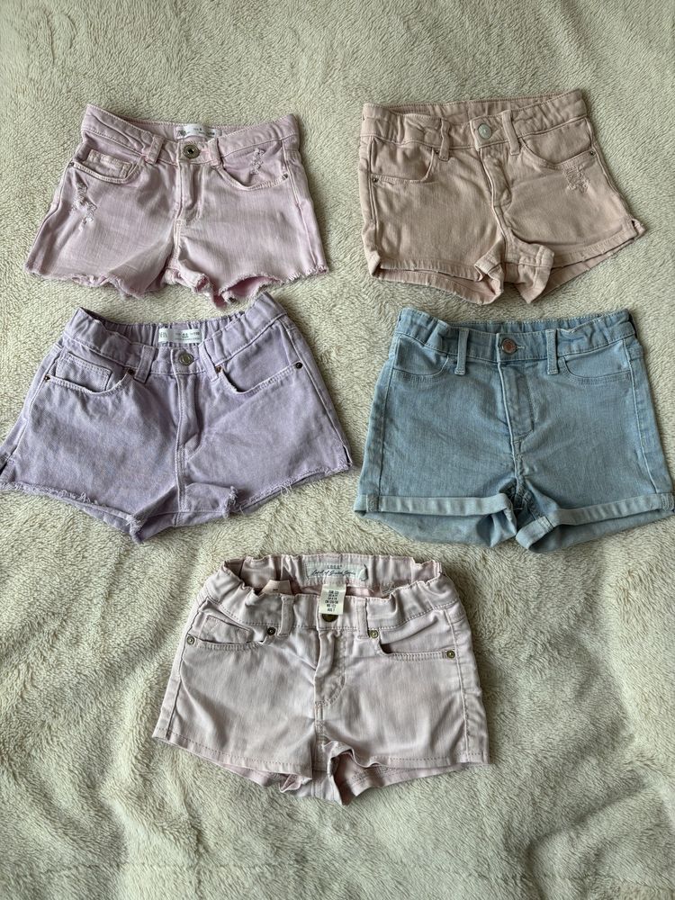 110 Zara H&M spodenki jeasnowe letnie dla dziewczynki