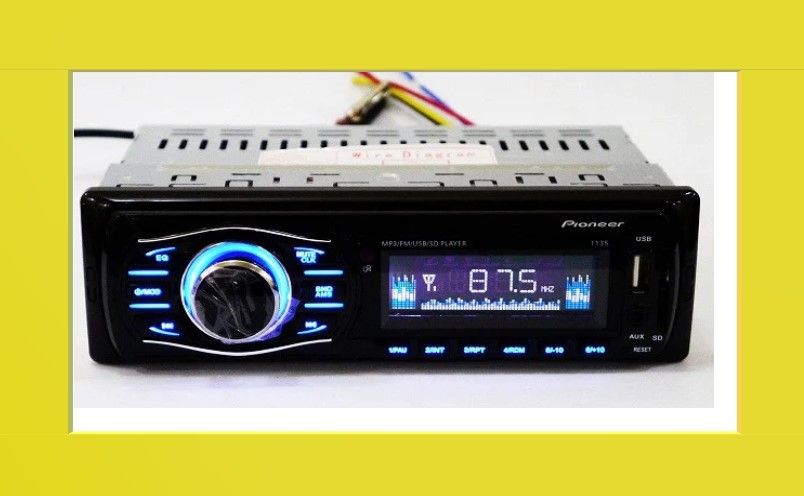 Автомагнитола Пионер 1135 на флешках usb 4*50 ват магнітола в авто usb