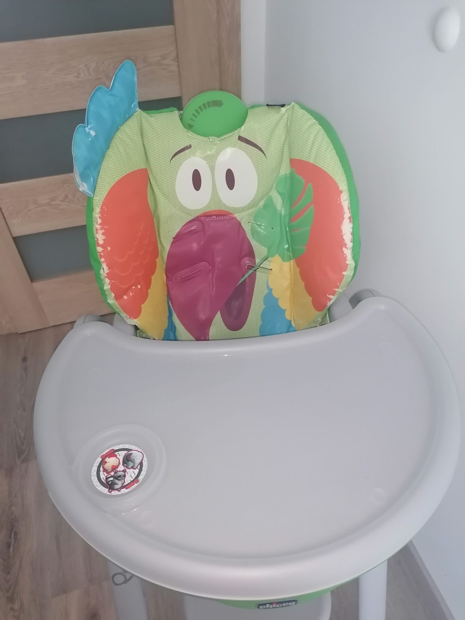 -70%| Krzesełko do karmienia Chicco Polly 2 Start Parrot | 3 w 1 kółka