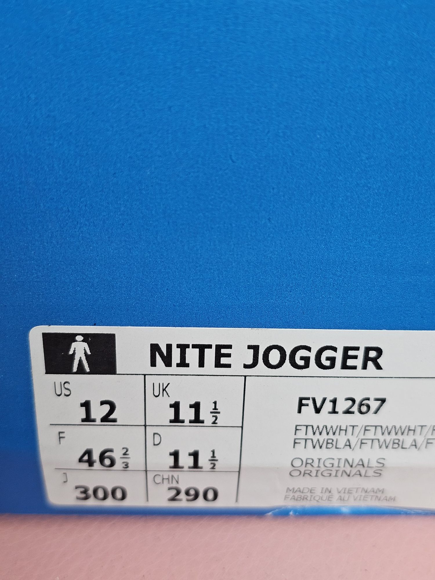 Buty nowe Adidas nite jogger fv1267 rozm eu46 ⅔
