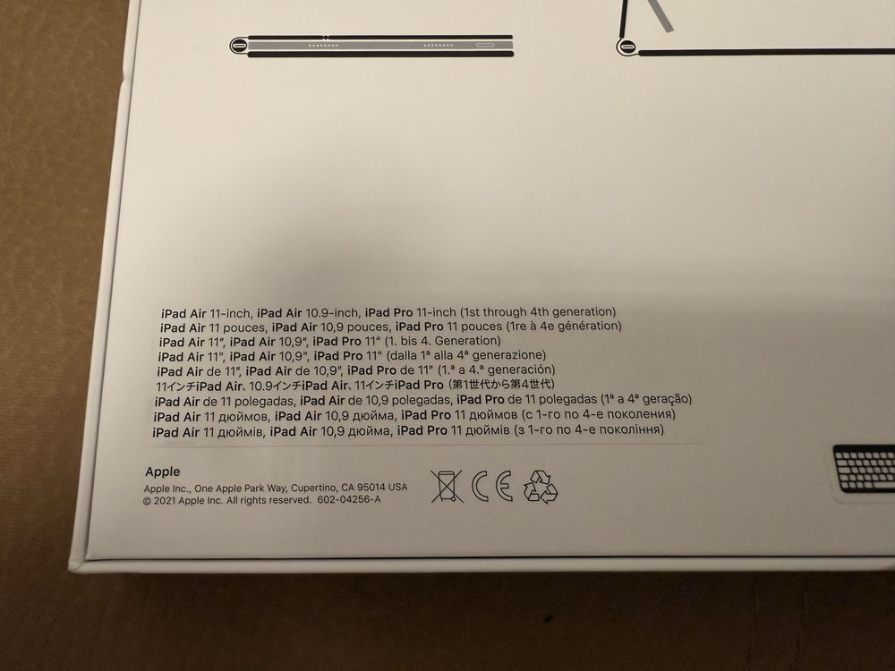 Magic Keyboard Apple, 11", com touchpad. 2025. Novo.