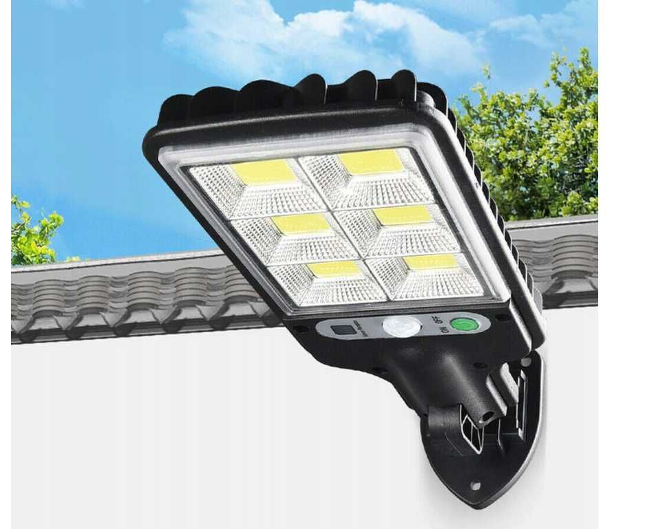 Lampa Solarna LED Czujnik Ruchu ZMIERZCHU + PILOT 3szt