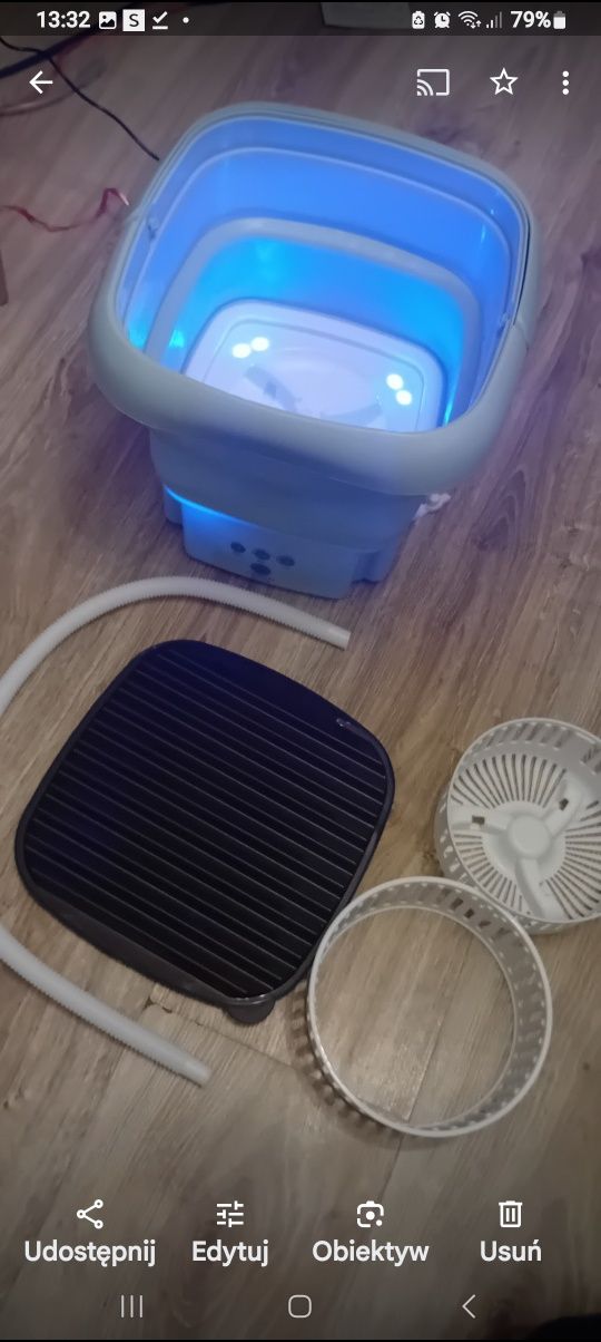 Przenośna pralka na camping