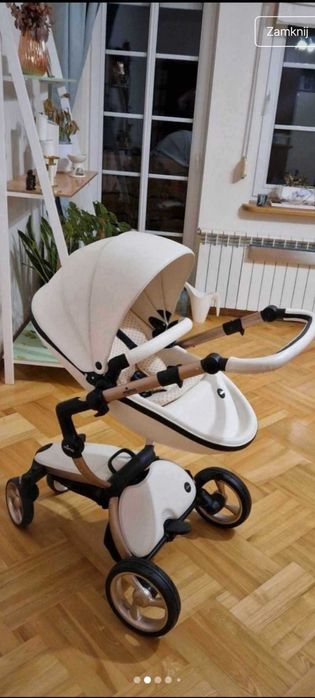 Mima Xari 2w1 Rose Gold Snow White wózek spacerowy gondola