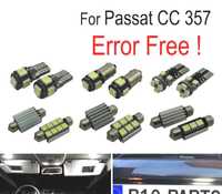 KIT COMPLETO DE 14 LAMPADAS LED INTERIOR PARA VOLKSWAGEN VW PASSAT CC 357 09-11