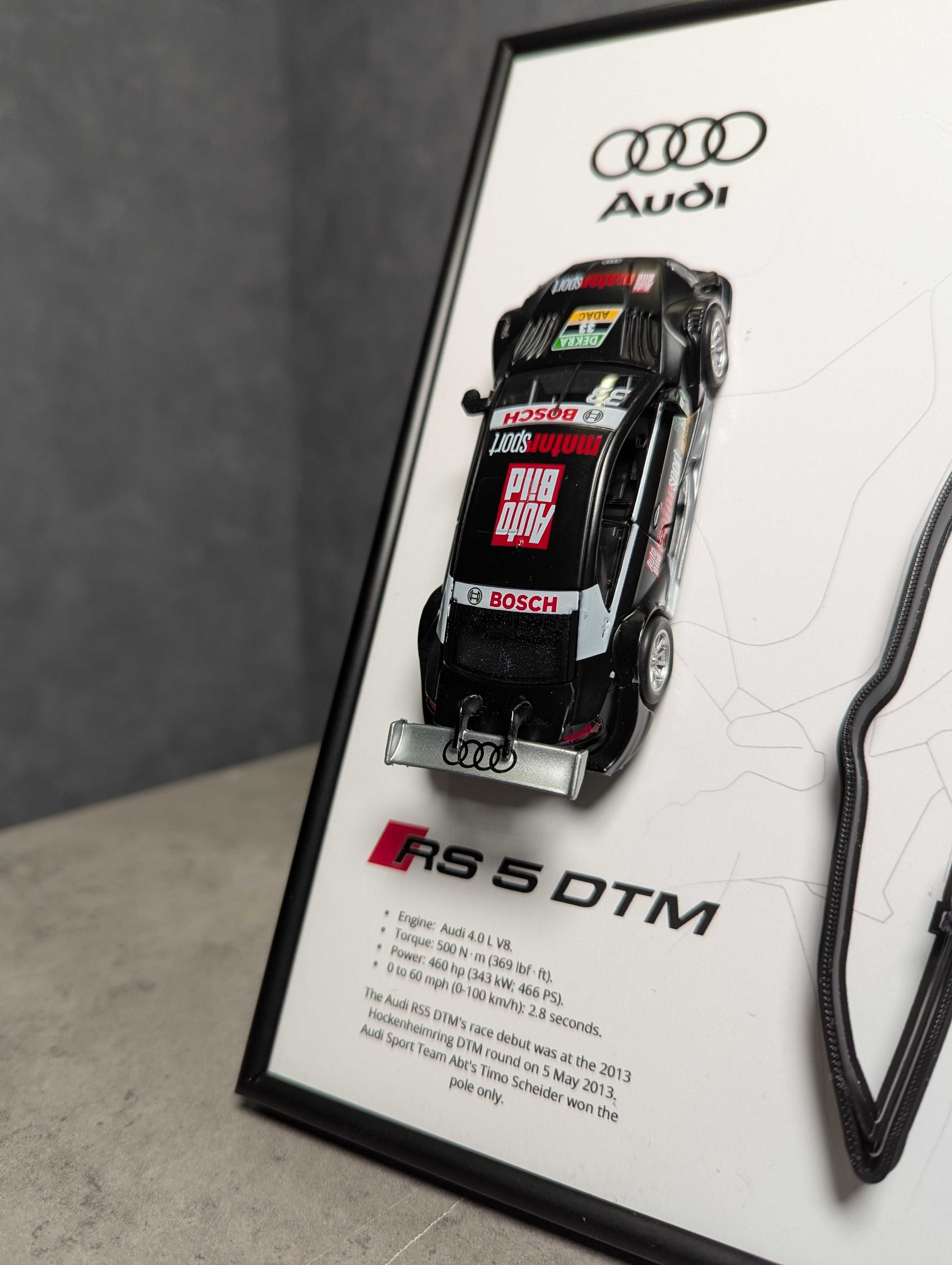 Модель CCA з Рамкою 2в1 з Audi RS 5 DTM та 3D Трасою Belgian GP Black