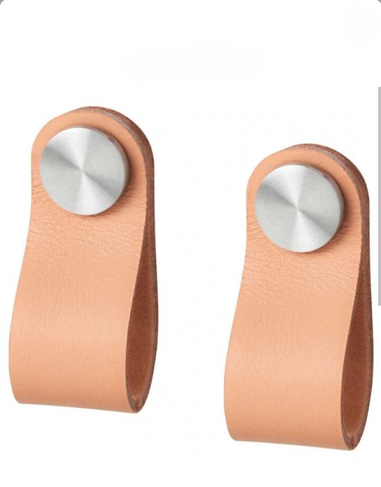 Conjunto 7 puxadores pele IKEA Östernäs